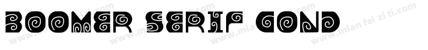 Boomer Serif Cond字体转换